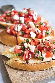 Bruschetta With Mozzarella Bruchetta Recipe Bruchetta Appetizers Bruschetta Recipe