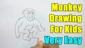 Monkey drawing step by step. How To Draw A Monkey Youtube
