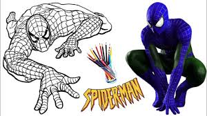 Spiderman Coloring Book For Kids Learn Colors Coloring Pages 3 Spiderman Coloring Coloring Books Spiderman