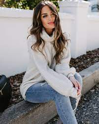 My Main Dish Turtleneck Sweater Beige Final Sale Vici Beige Sweater Medium Length Hair Styles Brown To Blonde Balayage
