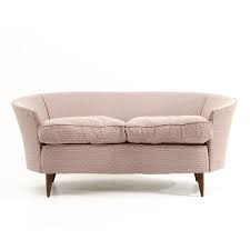 Un divanetto piccolo sta bene ovunque: Divano Due Posti Curvo Anni 40 Curved Sofa 40s Italian Design 50s Fagiolo Ebay