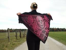 Skull Illusionsstricken Skull Hakeln Stricken Und Hakeln Tuch Stricken