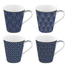 Maybe you would like to learn more about one of these? Set 4 Porcelain Mugs 300 Ml In Gift Box Art Deco Easylife Boutique