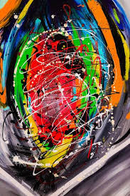 Large oil painting colorful abstract painting splatter drip painting jackson pollock style canvas large wall art interesting can find below herethe good news. Splatter Art Paintings For Sale Saatchi Art