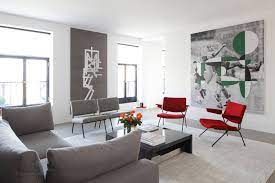 The area mixes red with grey. Red And Gray Living Room Ideas Photos Houzz