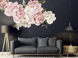Amazon Com Murwall Floral Peonies Wall Decal Peony Bouquet Flowers Removable Peel And Stick Wall Sticker H Floral Wall Decals Floral Wall Flower Wall Decals