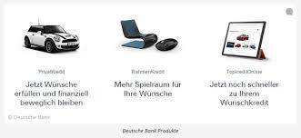 The bank is located in berlin and its infrastructure with a small number of branches and the focus on a selected group of. Deutsche Bank Kredit Erfahrungen Test Kunden Meinungen 2021 Qomparo