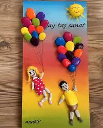 Aysenur Adli Kullanicinin Anaokulu Oncesi Etkinlikleri Panosundaki Pin Boyali Kayalar Sanat Palet Sanati