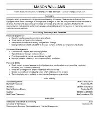 Unforgettable Accounting Clerk SampleResume Examples to Stand Out ...