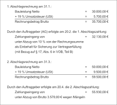 Um eine rechnung zu korrigieren, genügt es grundsätzlich, wenn du den empfänger über die fehlenden oder geänderten angaben in einem separaten dokument informierst. Schlussrechnung Lexikon Bauprofessor