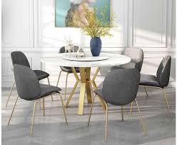 Bonnlo 5 pieces dining set modern dining table set for 4 persons kitchen dining table with 4 pu leather chairs dining room table with tempered glass top bonnlo. Nordic Marble Dining Table Small Round Household Table Round With Turntable Simple Modern Luxury Wind Chair Combination Dining Room Sets Aliexpress