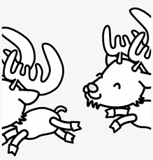 Deer deer horn wildlife clipart. Christmas Black And White Clipart Reindeer Clipart Black And White Reindeer Png Png Image Transparent Png Free Download On Seekpng