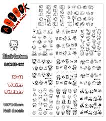 Refine your search for hello kitty tattoo. Nail Tattoo Large Piece Bjc155 165 11 Designs In 1 Black Hello Kitty Cartoon Nail Art Sticker Water Decals For Nail Decoration Decals For Toy Cars Decal Designerdecal Stickers For Cars Aliexpress