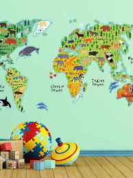 My Boys Would Love This For Their Room Kids World Map Wall Decals Affiliate Ad