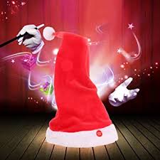 Sure to amuse kids and adults alike. Amazon Com Mily Singing Dancing Moving Santa Hat Plush Funny Dancing Hat Christmas Gift Clothing