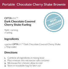 Portable Chocolate Cherry Brownie Optavia Fuelings Lean And Green Meals Take Shape For Life