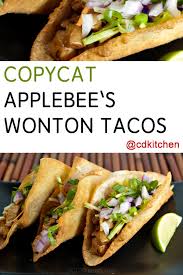 Check spelling or type a new query. Copycat Applebee S Wonton Tacos Recipe Cdkitchen Com