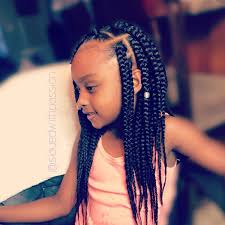 Black Box Braids Hairstyles For Kids Kids Jumbo Box Braids Boxbraids Neatlybraided Atlhairstylist Atlantabraids Houstonhairstylist J Jumbo Box Braids Braids Bob Style Little Girl Box Braids