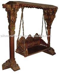 Royal Indian Rajasthani Jodhpur Hand Carved Wooden Swing Jhoola Indian Antique Reproduction Royal Furniture Antique Reproduction Furniture Wooden Swing Chair