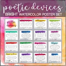 Poetic Devices Posters Worksheets Teachers Pay Teachers