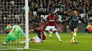 Manchester city will continue their superb title push when they welcome high flying west ham at the etihad stadium this saturday. West Ham 0 4 Manchester City Champions Cruise To London Stadium Win Bbc Sport