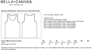 Canvas Tank Top Size Chart Knuckle Puck