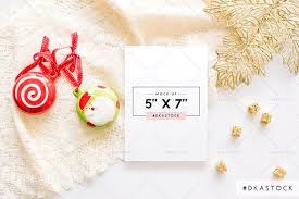 Christmas Card Mock Up Pm036 By Dkastock On Creativemarket Christmas Cards Christmas Props Cards
