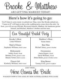 Wedding Program By Kmiller1452 Wedding Programs Funny Wedding Humor Wedding Programs