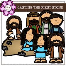 Casting The First Stone Digital Clipart Color And Black White In 2020 Cast The First Stone Digital Clip Art It Cast