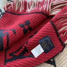 Shop ebay for great deals on louis vuitton men's scarves. Louis Vuitton Lv Women Logo Mania Duo Monogram Wool And Silk Scarf Sandy Lulux