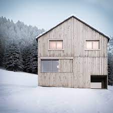 The bus station to get to the skiing areas takes you only 2 min to walk. House In Fontanella On Behance