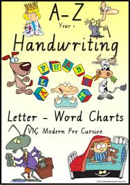 Year 1 Handwriting Management Letter Word Colour Charts Vic Modern Precursive
