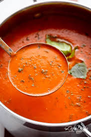 Vegan Homemade Creamy Roasted Tomato Basil Soup Thickened And Made Creamy With Roasted Potato Vegan Soup Recipes Tomato Basil Soup Roasted Tomato Basil Soup