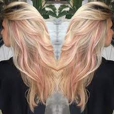 creative peek a boo highlights fur das jahr 2018 haarfarben pastellrosa haare haarfarbe ideen