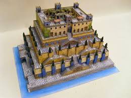 Actual hanging gardens of babylon today. Modelle Aus Papier Und Karton Papier Decoupage Karton