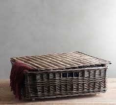East2eden seagrass underbed under bed wicker storage basket. Willow Underbed Storage Basket Pottery Barn