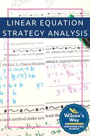 Analyze Different Strategies For Writing Linear Equations Students Choose Between Slope Intercept And Writing Linear Equations Linear Equations Math Writing
