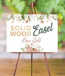 Check spelling or type a new query. Rose Gold Easel For Wedding Easel Floor Easel Wood Easel Stand Etsy