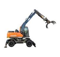 JG100Z 8.6 Ton Rubber Tire Excavator With Grappling Claw ...