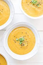 Arrange the carrots on a large lightly oiled sheet pan. Roasted Carrot Soup With Coconut Milk Recipe Elle Republic