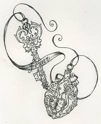 A popular tattoo design is of a heart with a keyhole, symbolizing the search for the one true love that has the key to unlock the heart. Heart Shaped Lock And Key Tattoo Design
