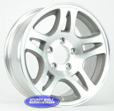 15 6 lug galvanized trailer wheel rim. 15 Inch 5 Bolt 5 On 4 1 2 Aluminum Split Spoke Trailer Wheel