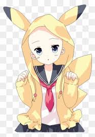 Saw something that caught your attention? View Collection Cute Anime Girl With Pikachu Hoodie Free Transparent Png Clipart Images Download