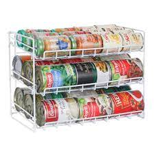 Made from coated steel, this kayak storage rack sits on the garage floor. 3 Tier Can Rack White Briscoes Nz