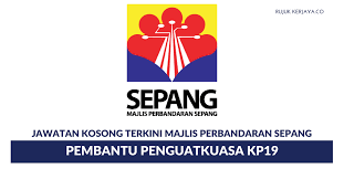 Pegawai teknologi maklumat gred f41 (1 kekosongan) 2. Majlis Perbandaran Sepang Kerja Kosong Kerajaan