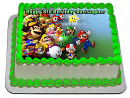 Free shipping on orders over $25 shipped by amazon. Super Mario Bros Edible Icing Image Cake Topper Personalised Party Decoration Ebay