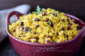 Yellow Rice Beans Recipe Yellow Rice Caribbean Recipes Rice