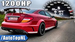 1200hp Mercedes C63 Amg Black Series 0 250km H Acceleration Sound By Autotopnl Youtube
