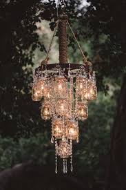 Diy Mason Jar Chandelier Outdoor Kronleuchter Weckglas Diy Kronleuchter Ideen