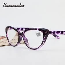 2 pairs / black + leopardmagnification strength: Iboode Women S Reading Glasses Retro Floral Cat Eye Ultralight Presbyo Fuzweb